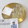 image:imageFREELOVE 12 Inch Brushed Gold Round Tray Stainless Steel Brass Decorative Tray for Coffee Table Vanity Bathroom Counter Dresser Candles Perfume Jewelry and Bar Cart DcorLight Gold