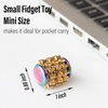 image:imageFREELOVE Chain Gear Little Ouchies Pain Fidget Spinner Mini Small Stim Spiky Grippie Metal Roller Stress Relief Massager Quiet Spin Fidget Toys for Adults 4Gears Silver3gears Stacking Rainbow
