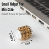 image:imageFREELOVE Chain Gear Little Ouchies Pain Fidget Spinner Mini Small Stim Spiky Grippie Metal Roller Stress Relief Massager Quiet Spin Fidget Toys for Adults 4Gears Silver3gears Stacking Silver