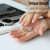 image:imageFREELOVE Chain Gear Little Ouchies Pain Fidget Spinner Mini Small Stim Spiky Grippie Metal Roller Stress Relief Massager Quiet Spin Fidget Toys for Adults 4Gears Silver4gears Stacking Silver