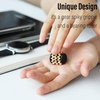 image:imageFREELOVE Chain Gear Little Ouchies Pain Fidget Spinner Mini Small Stim Spiky Grippie Metal Roller Stress Relief Massager Quiet Spin Fidget Toys for Adults 4Gears Silver3gears Stacking Black