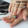 image:imageFREELOVE Chain Gear Little Ouchies Pain Fidget Spinner Mini Small Stim Spiky Grippie Metal Roller Stress Relief Massager Quiet Spin Fidget Toys for Adults 4Gears Silver4gears Stacking Rainbow