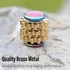 image:imageFREELOVE Chain Gear Little Ouchies Pain Fidget Spinner Mini Small Stim Spiky Grippie Metal Roller Stress Relief Massager Quiet Spin Fidget Toys for Adults 4Gears Silver3gears Stacking Rainbow
