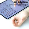 image:imageFREELOVE Chain Gear Little Ouchies Pain Fidget Spinner Mini Small Stim Spiky Grippie Metal Roller Stress Relief Massager Quiet Spin Fidget Toys for Adults 4Gears Silver3gears Stacking Silver