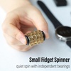image:imageFREELOVE Chain Gear Little Ouchies Pain Fidget Spinner Mini Small Stim Spiky Grippie Metal Roller Stress Relief Massager Quiet Spin Fidget Toys for Adults 4Gears Silver4gears Stacking Black