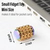 image:imageFREELOVE Chain Gear Little Ouchies Pain Fidget Spinner Mini Small Stim Spiky Grippie Metal Roller Stress Relief Massager Quiet Spin Fidget Toys for Adults 4Gears Silver4gears Stacking Rainbow