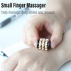 image:imageFREELOVE Chain Gear Little Ouchies Pain Fidget Spinner Mini Small Stim Spiky Grippie Metal Roller Stress Relief Massager Quiet Spin Fidget Toys for Adults 4Gears Silver3gears Stacking Black