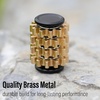 image:imageFREELOVE Chain Gear Little Ouchies Pain Fidget Spinner Mini Small Stim Spiky Grippie Metal Roller Stress Relief Massager Quiet Spin Fidget Toys for Adults 4Gears Silver4gears Stacking Black