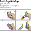 image:imageFREELOVE Fidget Knife Toys for Adults Metal Heavy Sturdy Finger Slider Gravity Slide Figette Block Inertia Flipping Pocket EDC for Men Teens Anxiety Fun Cool CarrotAluminum Carrot