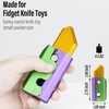 image:imageFREELOVE Fidget Knife Toys for Adults Metal Heavy Sturdy Finger Slider Gravity Slide Figette Block Inertia Flipping Pocket EDC for Men Teens Anxiety Fun Cool CarrotAluminum Carrot
