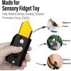 image:imageFREELOVE Fidget Knife Toys for Adults Metal Heavy Sturdy Finger Slider Gravity Slide Figette Block Inertia Flipping Pocket EDC for Men Teens Anxiety Fun Cool CarrotAluminum BlackGold