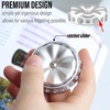 image:imageFREELOVE Flower Design Metal Fidget Spinners for Adults Premium Silent Bearing DIY Expand to Wind Chime Coin Desktop Spinning Top Ratchet Slider Toy Stainless Steel GoldSilver