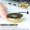 image:imageFREELOVE Flower Design Metal Fidget Spinners for Adults Premium Silent Bearing DIY Expand to Wind Chime Coin Desktop Spinning Top Ratchet Slider Toy Stainless Steel GoldGold