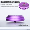image:imageFREELOVE Flower Design Metal Fidget Spinners for Adults Premium Silent Bearing DIY Expand to Wind Chime Coin Desktop Spinning Top Ratchet Slider Toy Stainless Steel GoldPurple