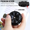 image:imageFREELOVE Flower Design Metal Fidget Spinners for Adults Premium Silent Bearing DIY Expand to Wind Chime Coin Desktop Spinning Top Ratchet Slider Toy Stainless Steel GoldBlack