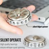 image:imageFREELOVE Flower Design Metal Fidget Spinners for Adults Premium Silent Bearing DIY Expand to Wind Chime Coin Desktop Spinning Top Ratchet Slider Toy Stainless Steel GoldMirror Silver