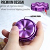 image:imageFREELOVE Flower Design Metal Fidget Spinners for Adults Premium Silent Bearing DIY Expand to Wind Chime Coin Desktop Spinning Top Ratchet Slider Toy Stainless Steel GoldPurple