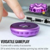 image:imageFREELOVE Flower Design Metal Fidget Spinners for Adults Premium Silent Bearing DIY Expand to Wind Chime Coin Desktop Spinning Top Ratchet Slider Toy Stainless Steel GoldPurple