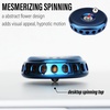 image:imageFREELOVE Flower Design Metal Fidget Spinners for Adults Premium Silent Bearing DIY Expand to Wind Chime Coin Desktop Spinning Top Ratchet Slider Toy Stainless Steel GoldMirror Blue
