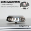 image:imageFREELOVE Flower Design Metal Fidget Spinners for Adults Premium Silent Bearing DIY Expand to Wind Chime Coin Desktop Spinning Top Ratchet Slider Toy Stainless Steel GoldMirror Silver