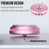 image:imageFREELOVE Flower Design Metal Fidget Spinners for Adults Premium Silent Bearing DIY Expand to Wind Chime Coin Desktop Spinning Top Ratchet Slider Toy Stainless Steel GoldPink