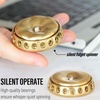 image:imageFREELOVE Flower Design Metal Fidget Spinners for Adults Premium Silent Bearing DIY Expand to Wind Chime Coin Desktop Spinning Top Ratchet Slider Toy Stainless Steel GoldGold