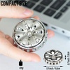 image:imageFREELOVE Flower Design Metal Fidget Spinners for Adults Premium Silent Bearing DIY Expand to Wind Chime Coin Desktop Spinning Top Ratchet Slider Toy Stainless Steel GoldMirror Silver