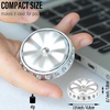 image:imageFREELOVE Flower Design Metal Fidget Spinners for Adults Premium Silent Bearing DIY Expand to Wind Chime Coin Desktop Spinning Top Ratchet Slider Toy Stainless Steel GoldSilver