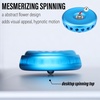 image:imageFREELOVE Flower Design Metal Fidget Spinners for Adults Premium Silent Bearing DIY Expand to Wind Chime Coin Desktop Spinning Top Ratchet Slider Toy Stainless Steel GoldBlue