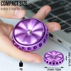 image:imageFREELOVE Flower Design Metal Fidget Spinners for Adults Premium Silent Bearing DIY Expand to Wind Chime Coin Desktop Spinning Top Ratchet Slider Toy Stainless Steel GoldPurple