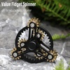 image:imageFREELOVE Gear Metal Fidget Spinner Toys for Adults Small Mini Tiny Pockget Figette Bike Chain Copper Brass Hands Gyro Quiet Silent Cool Cube for Anxiety Men Wheel 10 Gears Linkage BlackBrassWheel 10 Gears Linkage Black