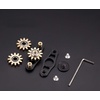 image:imageFREELOVE Gear Metal Fidget Spinner Toys for Adults Small Mini Tiny Pockget Figette Bike Chain Copper Brass Hands Gyro Quiet Silent Cool Cube for Anxiety Men Gears Stacked Scepter Silver3 Gears Linkage Black