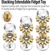 image:imageFREELOVE Gear Metal Fidget Spinner Toys for Adults Small Mini Tiny Pockget Figette Bike Chain Copper Brass Hands Gyro Quiet Silent Cool Cube for Anxiety Men Wheel 10 Gears Linkage BlackBrassColorful