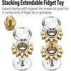 image:imageFREELOVE Gear Metal Fidget Spinner Toys for Adults Small Mini Tiny Pockget Figette Bike Chain Copper Brass Hands Gyro Quiet Silent Cool Cube for Anxiety Men Wheel 10 Gears Linkage BlackBrass2 Gears Stacking Silver
