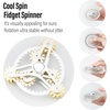 image:imageFREELOVE Gear Metal Fidget Spinner Toys for Adults Small Mini Tiny Pockget Figette Bike Chain Copper Brass Hands Gyro Quiet Silent Cool Cube for Anxiety Men Wheel 10 Gears Linkage BlackBrassWheel 10 Gears Linkage Silver