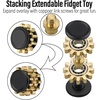 image:imageFREELOVE Gear Metal Fidget Spinner Toys for Adults Small Mini Tiny Pockget Figette Bike Chain Copper Brass Hands Gyro Quiet Silent Cool Cube for Anxiety Men Wheel 10 Gears Linkage BlackBrass1 Gear Black