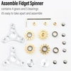 image:imageFREELOVE Gear Metal Fidget Spinner Toys for Adults Small Mini Tiny Pockget Figette Bike Chain Copper Brass Hands Gyro Quiet Silent Cool Cube for Anxiety Men Gears Stacked Scepter Silver4 Gears Linkage Silver