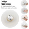 image:imageFREELOVE Gear Metal Fidget Spinner Toys for Adults Small Mini Tiny Pockget Figette Bike Chain Copper Brass Hands Gyro Quiet Silent Cool Cube for Anxiety Men Wheel 10 Gears Linkage BlackBrass4 Gears Linkage Silver