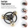 image:imageFREELOVE Gear Metal Fidget Spinner Toys for Adults Small Mini Tiny Pockget Figette Bike Chain Copper Brass Hands Gyro Quiet Silent Cool Cube for Anxiety Men Wheel 10 Gears Linkage BlackBrassWheel 10 Gears Linkage Black