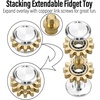 image:imageFREELOVE Gear Metal Fidget Spinner Toys for Adults Small Mini Tiny Pockget Figette Bike Chain Copper Brass Hands Gyro Quiet Silent Cool Cube for Anxiety Men Wheel 10 Gears Linkage BlackBrass1 Gear Silver