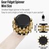 image:imageFREELOVE Gear Metal Fidget Spinner Toys for Adults Small Mini Tiny Pockget Figette Bike Chain Copper Brass Hands Gyro Quiet Silent Cool Cube for Anxiety Men Wheel 10 Gears Linkage BlackBrass2 Gears Stacking Black