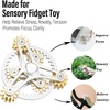 image:imageFREELOVE Gear Metal Fidget Spinner Toys for Adults Small Mini Tiny Pockget Figette Bike Chain Copper Brass Hands Gyro Quiet Silent Cool Cube for Anxiety Men Wheel 10 Gears Linkage BlackBrassWheel 10 Gears Linkage Silver