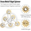 image:imageFREELOVE Gear Metal Fidget Spinner Toys for Adults Small Mini Tiny Pockget Figette Bike Chain Copper Brass Hands Gyro Quiet Silent Cool Cube for Anxiety Men Wheel 10 Gears Linkage BlackBrassWheel 10 Gears Linkage Silver