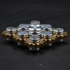 image:imageFREELOVE Gear Metal Fidget Spinner Toys for Adults Small Mini Tiny Pockget Figette Bike Chain Copper Brass Hands Gyro Quiet Silent Cool Cube for Anxiety Men Wheel 10 Gears Linkage BlackBrass9 Gears Linkage Silver