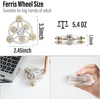 image:imageFREELOVE Gear Metal Fidget Spinner Toys for Adults Small Mini Tiny Pockget Figette Bike Chain Copper Brass Hands Gyro Quiet Silent Cool Cube for Anxiety Men Wheel 10 Gears Linkage BlackBrassWheel 10 Gears Linkage Silver