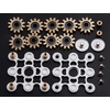 image:imageFREELOVE Gear Metal Fidget Spinner Toys for Adults Small Mini Tiny Pockget Figette Bike Chain Copper Brass Hands Gyro Quiet Silent Cool Cube for Anxiety Men Wheel 10 Gears Linkage BlackBrass9 Gears Linkage Silver