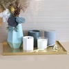 image:imageFREELOVE Gold Tray for Bathroom Vanity Brass Decor Small Candle Holder Rectangle Soap Dish Brushed Square Plate Coffee Table Toilet Back Modern Antique 10X15Sanding Gold