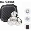 image:imageFREELOVE Metal Fidget Spinner Brass Heavy Long Spinning Toys Cool Silent Small Mini 2nd Fox Figette Spiner for Adults Men Anxiety Quiet Bearing Relief Brass2nd Fox Stainless Steel Mirror Silver