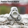 image:imageFREELOVE Metal Fidget Spinner Brass Heavy Long Spinning Toys Cool Silent Small Mini 2nd Fox Figette Spiner for Adults Men Anxiety Quiet Bearing Relief Brass1st Fox Titanium