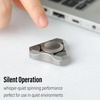 image:imageFREELOVE Metal Fidget Spinner Brass Heavy Long Spinning Toys Cool Silent Small Mini 2nd Fox Figette Spiner for Adults Men Anxiety Quiet Bearing Relief Brass1st Fox Titanium